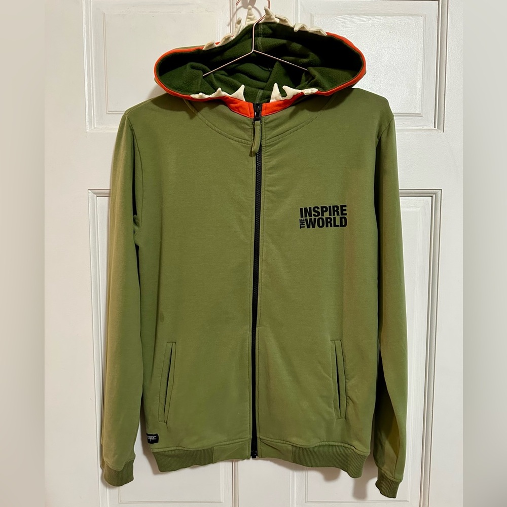 {yporqué} Inspire the World Kids Green Hoodie kids Sz 14y